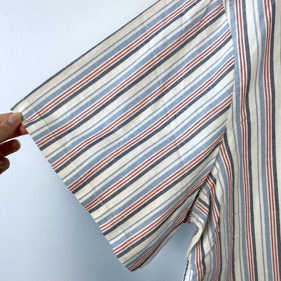 Old Navy Everyday Shirt Short Sleeve Button Down Regular Fit Striped Size XXXXL - Picture 4 of 8